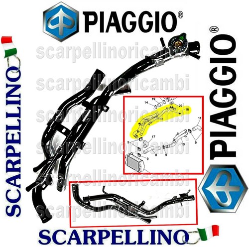 Tubo flessibile acqua refrigerante Peugeot 5008 originale 1.6 Hdi Dv6C