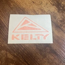 Kelty Orange Sticker Decal Logo Outdoor Hiking Backpacking Climbing Approx 3.5”
