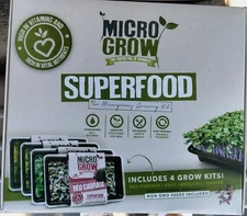 Sprouting kit Microgreens Super food Broccoli Kale Radish Red Cabbage NON GMO 