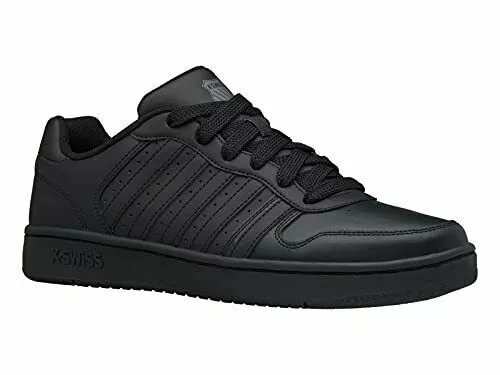 K swiss sales black leather sneakers