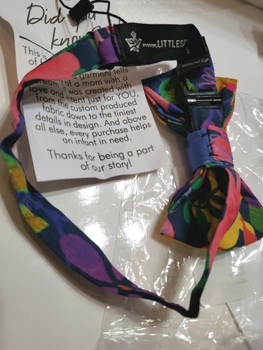 Boys Bow Tie Electric Floral Up To 8 Years The Littlest Prince New - Picture 3 of 3