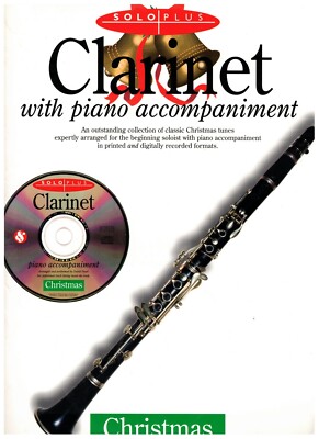 SOLO PLUS CHRISTMAS MUSIC BOOK/CD FOR CLARINET/NEW ON SALE