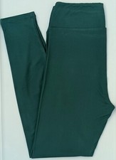 OS LuLaRoe One Size Solid Rainforest Green Leggings NWT 06