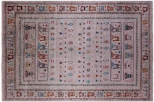 5' 0" X 7' 6" Hand-Knotted Gabbeh Tribal Rug - Q20614