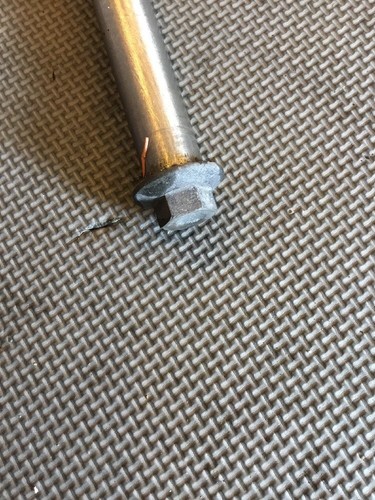 86-06 Concours ZG1000 rear AXLE wheel bolt NUT SPACER STRAIGHT OEM - Picture 2 of 3