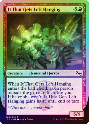 It That Gets Left Hanging FOIL Unstable NM Red Common MAGIC MTG CARD  ABUGames | eBay