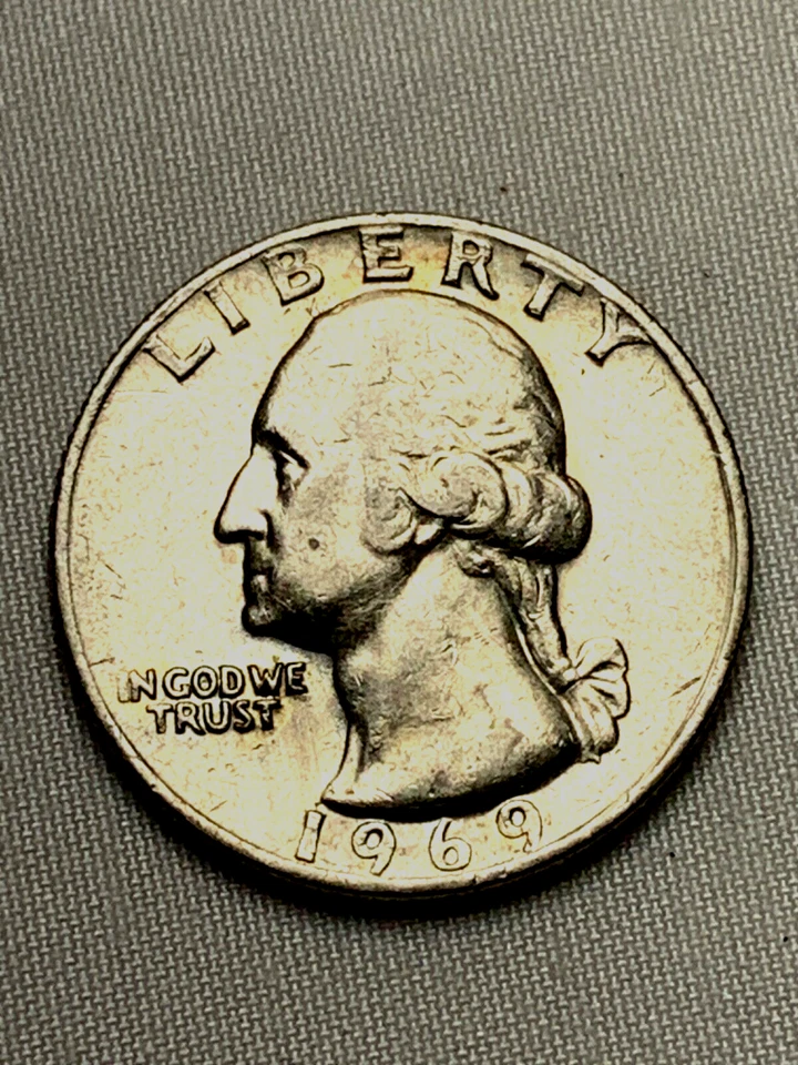 1969 Washington Quarter NO Mint Mark, Multiple Errors - Image 2 of 4