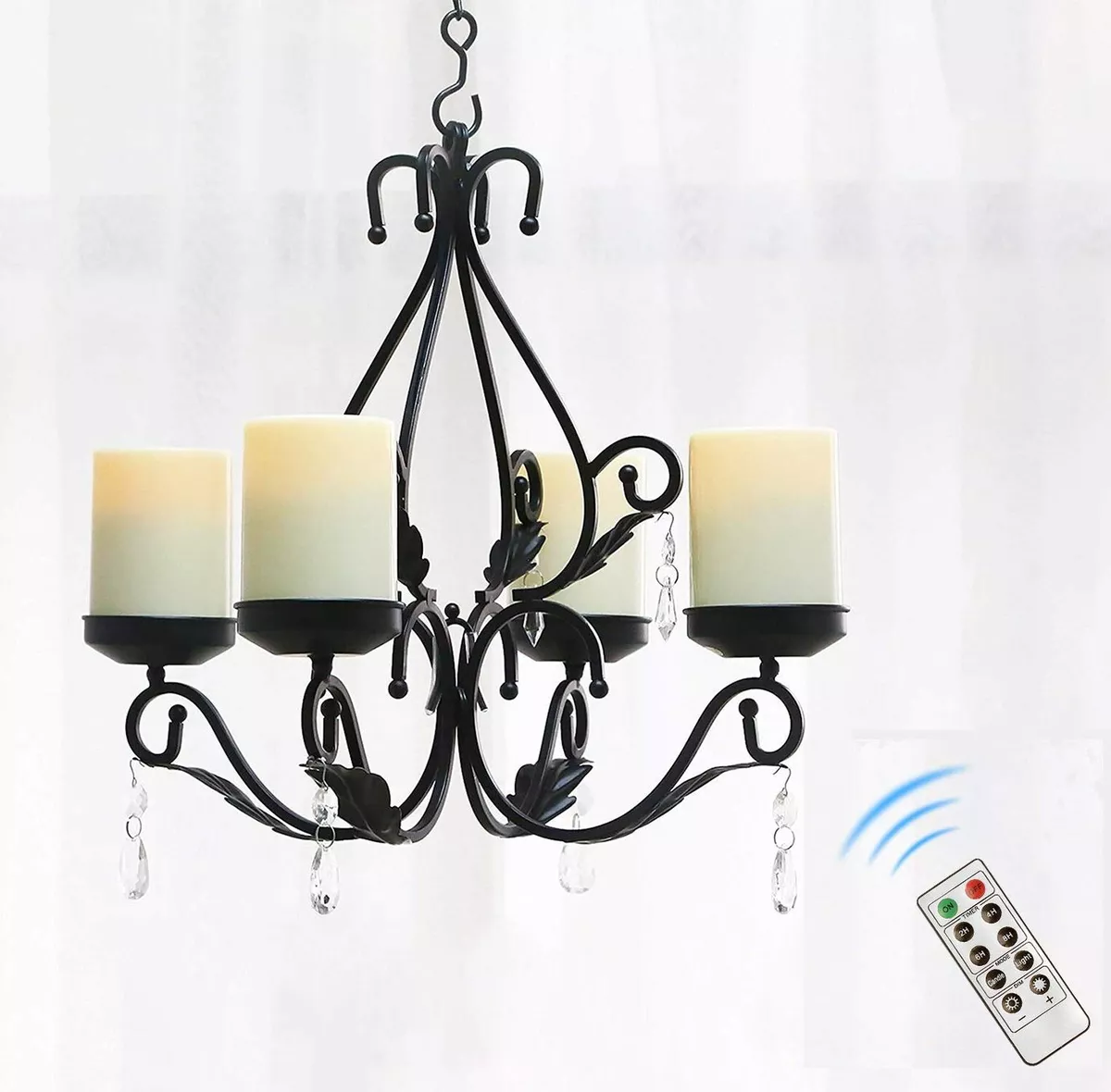 Led candle chandelier deals
