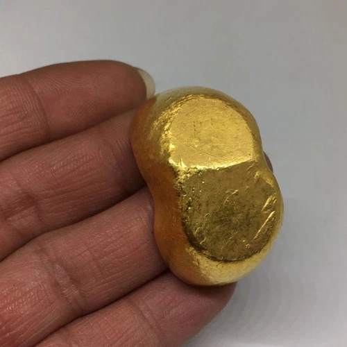 1 Stück antiker Goldbarren Goldbarren antike Münze Qianlong Kupferfähre zufällig - Bild 5 von 6