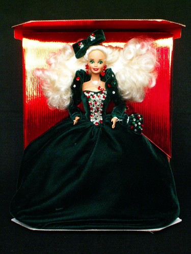1988 Happy Holidays Barbie Doll Lot 6 1989 1990 1991 1992 1993 On Backing No Box - Imagen 5 de 7