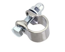 STEEL SEATPOST CLAMP (OUTER DIAMETER 22.2MM) FIT 20.7 SEATPOST CHROME