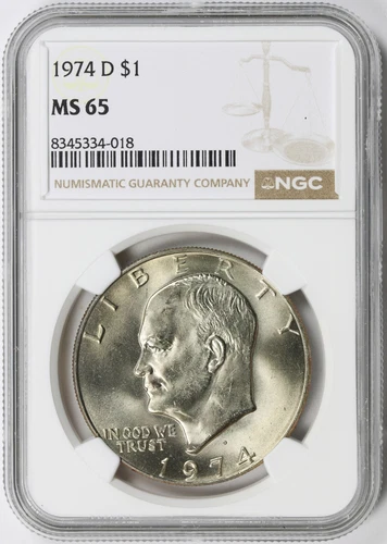 1974-D Eisenhower Dollar Ike $1 NGC MS65
