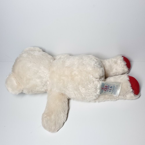 Build a Bear weißer Teddybär 15 Zoll Plüschbär rot weiß - Bild 3 von 4