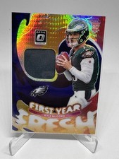 2025 Donruss Optic #FYFBH-KMD Kyle McCord First Year Fresh Neon Blue RC
