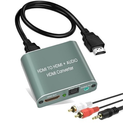 HDMI Audio Extractor 4K HDMI Toslink 3,5mm Audio Splitter Adapter