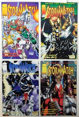 Stormwatch Lot of 4 #3, 4, 5, 7 (1993) Image Comics 1st Print Comic Books