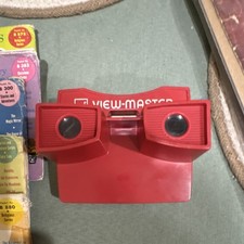 Sawyers View-Master Red Viewer with Religious Series Reels  Storage Case