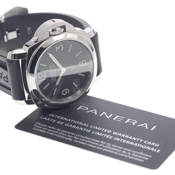 Panerai — Officine Panerai Luminor Base Logo 44mm PAM01086 44mm SS Black Dial Watch #C3314