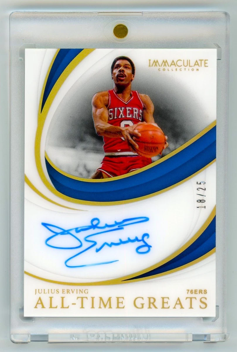 その他 NBA ERVING Auto 6/25!! Panini Julius Erving Basketball Autographed Sports Trading Cards