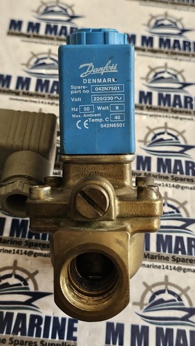 DANFOSS U7015E 050/499 SOLENOID VALVE 042N7523 220V 60Hz 9W TEMP. 40°C - Picture 19 of 24