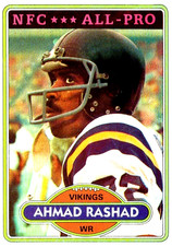 1980 Topps #467 Ahmad Rashad Minnesota Vikings