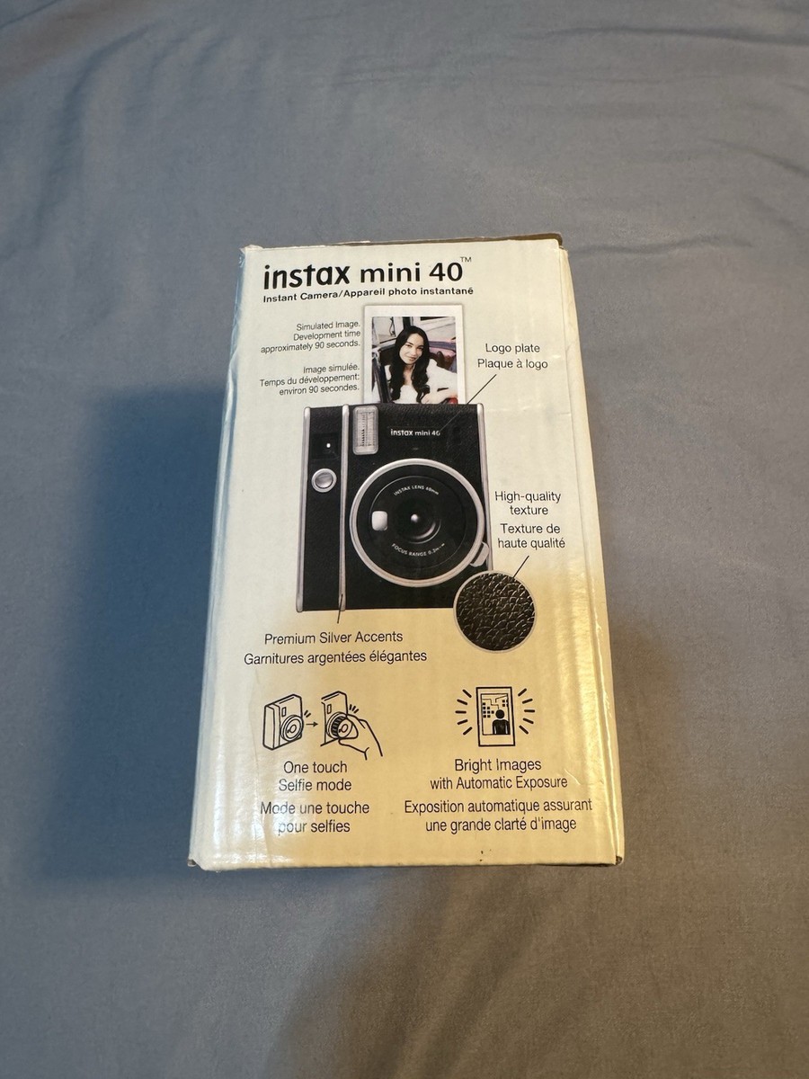 Fujifilm Instax Mini 40 Instant Camera - Black for sale