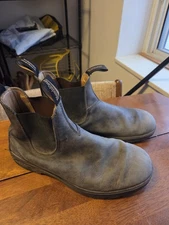 Vintage blundstone blundstones chelsea boots leather brown Grey mens US 12