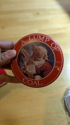 Lump of Coal Tin for Christmas Santa