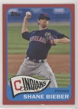 2021 Topps 1965 Topps Redux Red Border 59/70 Shane Bieber #T65-20 0l51