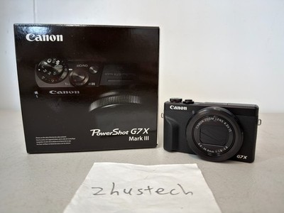  Canon PowerShot G7 X Mark III Digital Camera (Black) New In Hand Free Shipping