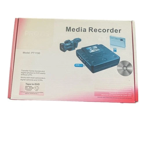 Protis Multi-Function Media Recorder PT1190 DVD Recorder/Player HDMI USB New C1