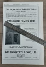 1927 Press Cutting Wadsworth Lifts Ltd Bolton Architecture