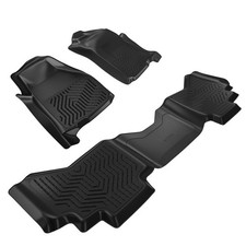 All-weather Floor Mats For Dodge Ram 1500 2500 3500 Quad Black Car Carpet All-weather Floor Mats For Dodge Ram 1500 2500 3500 Quad Black Car Carpet