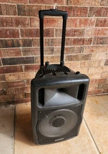 Musysic 1200w Portable DJ Speaker MU-12pab Powers Up, Untested Functions