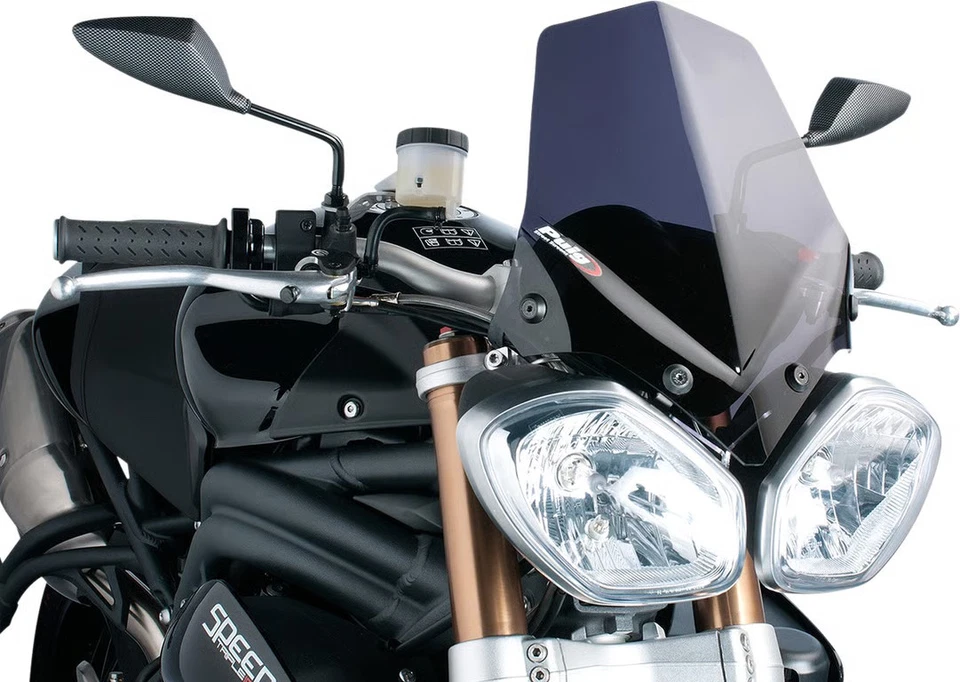 PUIG New Generation Sport Windscreen - Dark Smoke Motorcycle Street Bike 5658F - Image 3 of 4