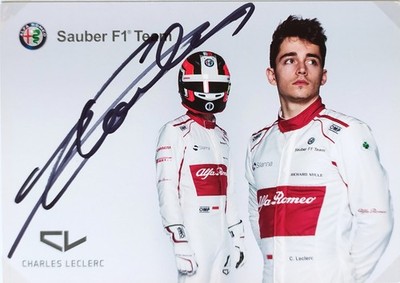 Formel 1, Autogramm Charles Leclerc, Grands Prix 2018 - 2026