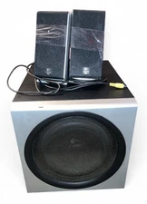 Logitech Z-2300 THX 2.1 Home Audio PC Computer Subwoofer System Untested