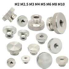 M2 M2.5 M3 M4 M5~M10 High Head Stainless Steel Knurled Thumb Hand Grip Knobs Nut