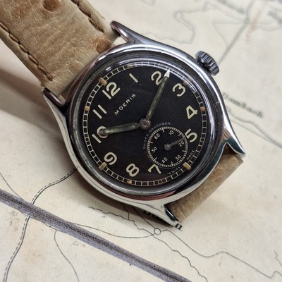 Vintage Moeris Uhr   ca. 1942 - SWISS Made - Moeris Cal. 10,5 Dienstuhr Uhr 