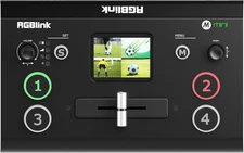 Mini Video Mixer Switcher with 4 x HDMI Inputs 2K Input/Output Real Time NEW US