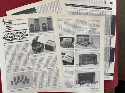 Vintage 1998 Magazine Article/Print Ad Ammunition Ballistics & Components 6 Page