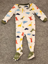 Carter's Toddler Boy Dinosaur Fleece Footed Pajama Sleeper Size 24 Months