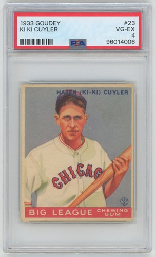 1933 Goudey 23 Cuyler PSA 4 703854