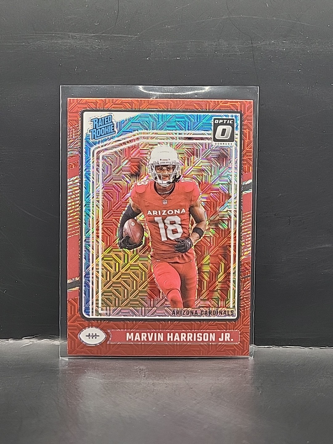 2024 Donruss Optic Marvin Harrison Jr. Red Mojo Rated Rookie #276 Cardinals