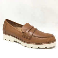 Vionic Cheryl II Penny Loafers Shoes Womens Size 6.5 Brown Leather Orthotic