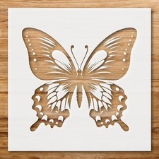 Butterfly Wall Art Stencil with Words for Home Decor - StencilAir