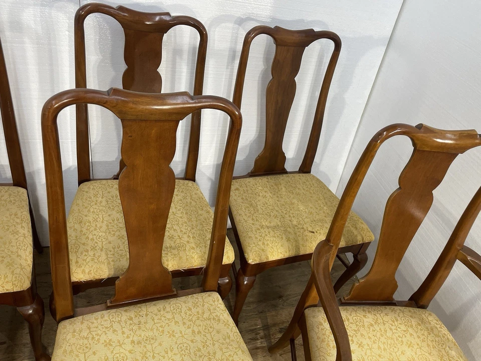 Juego de 8 sillas de comedor THOMASVILLE MUEBLES estilo tradicional cerezo Foto 4 de 4