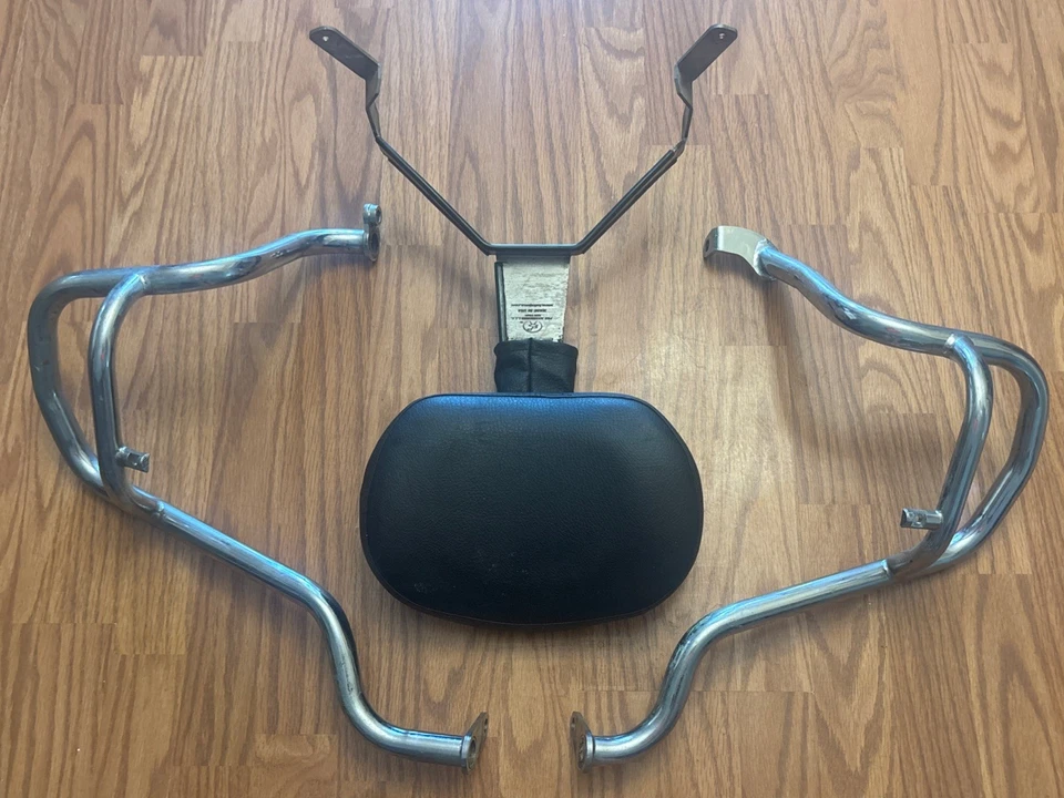 De colección BMW Motocicleta BAKUP EE. UU. Respaldo Respaldo Asiento Respaldo Barra Sissy Barras de Choque Foto 3 de 4