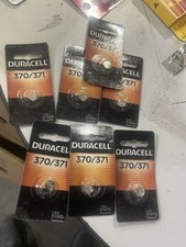 Button Cell Type 370 371 Battery Duracell 7 Pcs