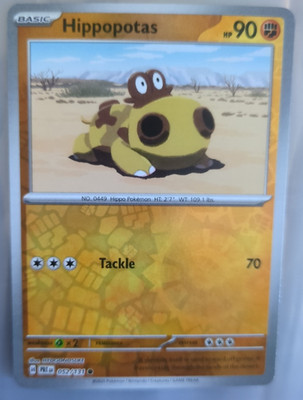 Hippopotas 052/131 Prismatic Evolutions Reverse Holo Common Near Mint